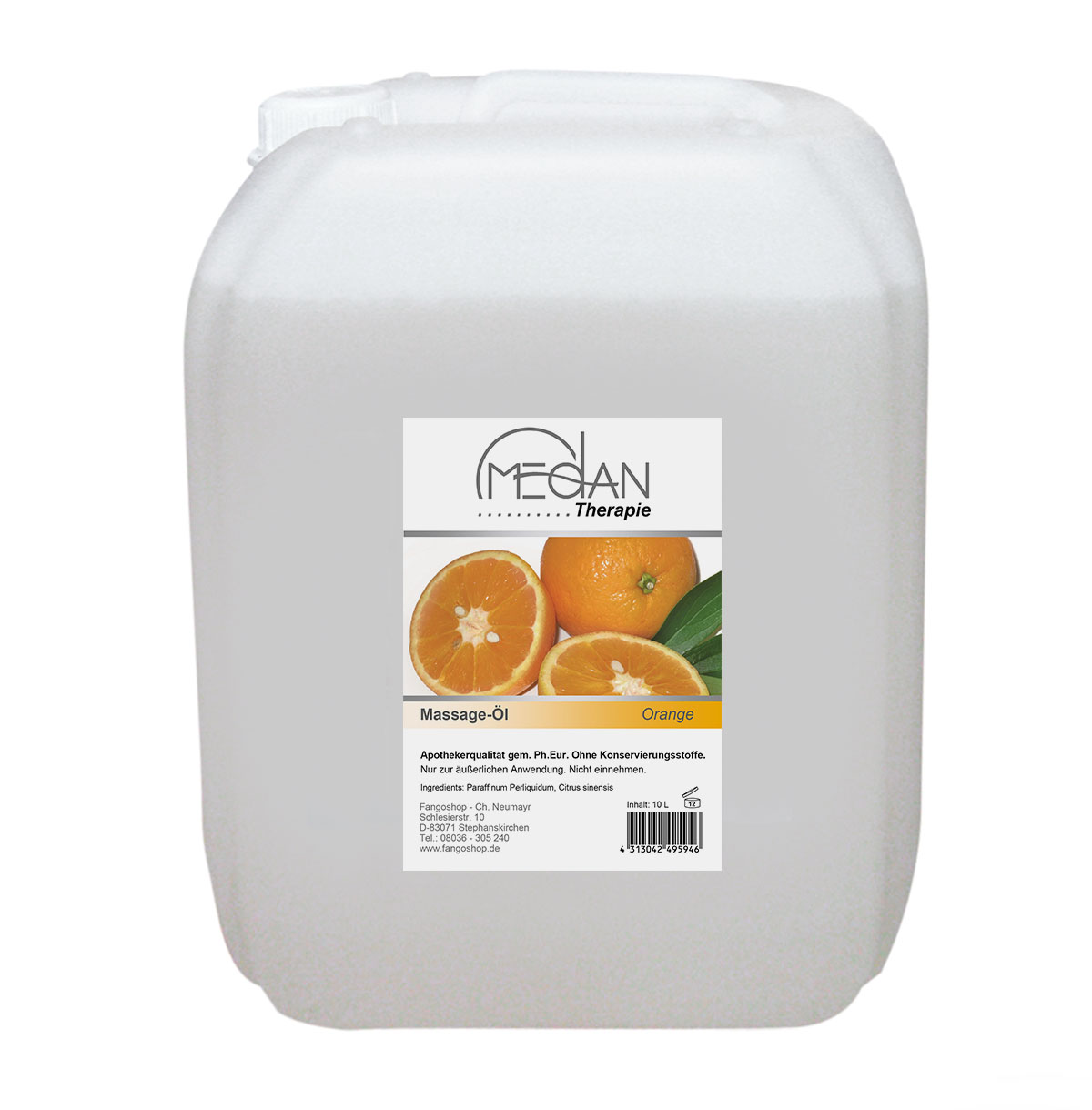 Medan_Massageoel_Orange_10LKanister_2018 MEDAN Massage-Öl, Orangenduft, 10 Liter
