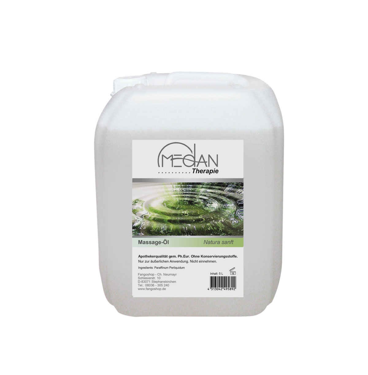 Medan_Massageoel_Natura_5LKanister_2018 MEDAN Massage-Öl, Natura sanft, 5 Liter