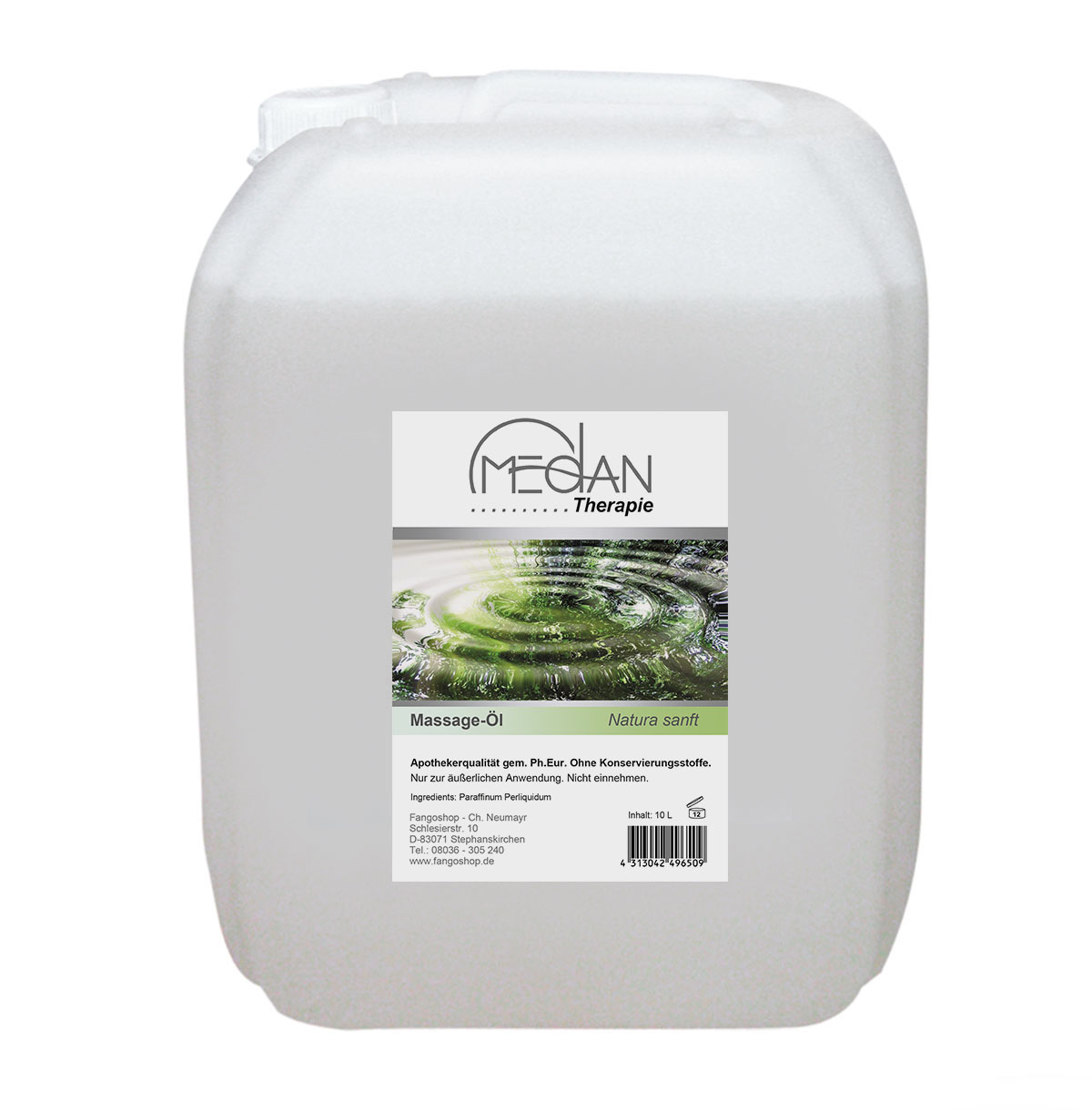 Medan_Massageoel_Natura_10LKanister_2018 MEDAN Massage-Öl, Natura sanft, 10 Liter