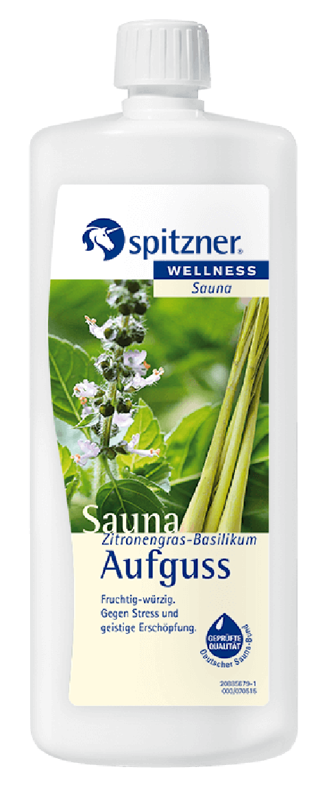 Spitzner® Saunaaufguss Zitronengras-Basilikum 1 L