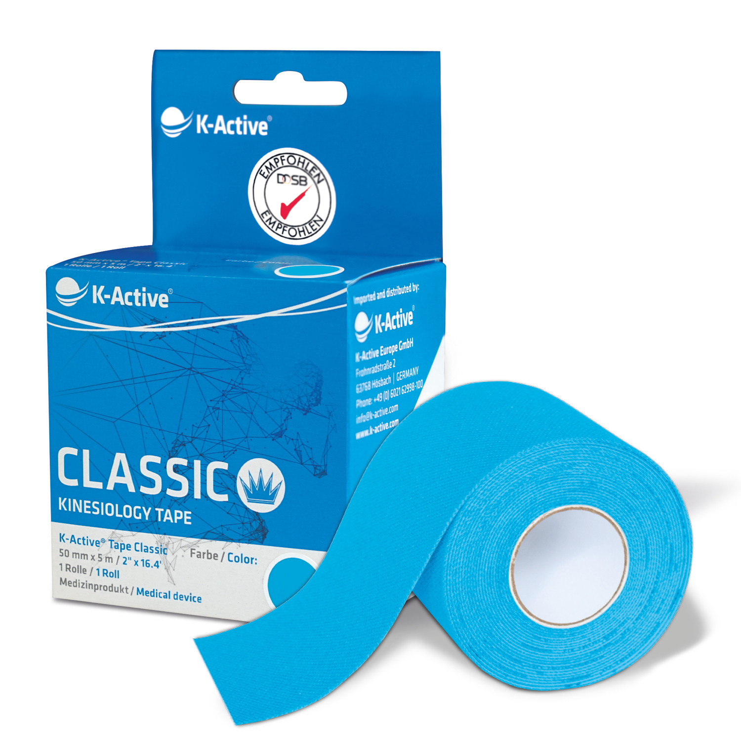 K-Active® Tape Classic 1er-Box blau