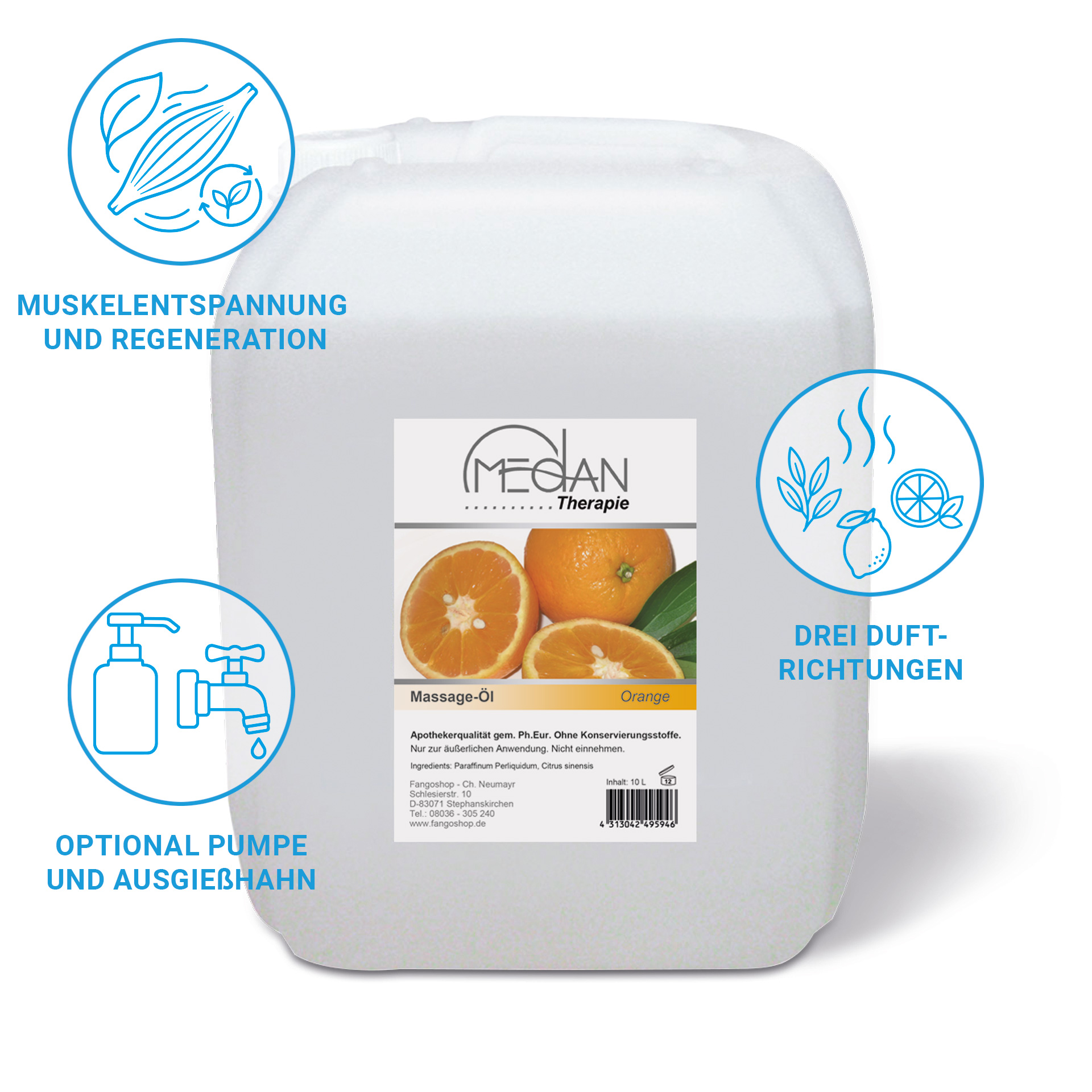 Medan® Massageöl Orange 10 Liter