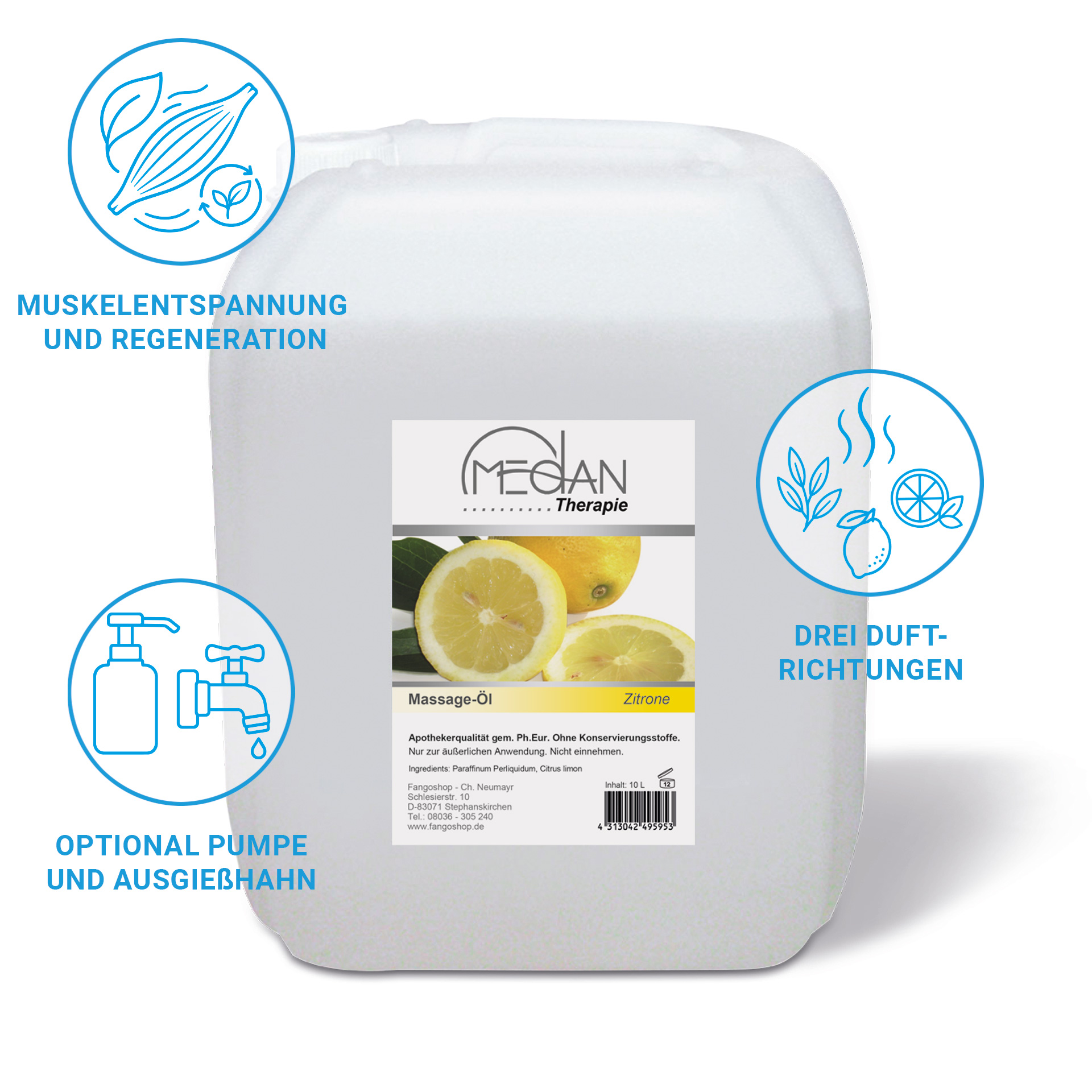Medan® Massageöl Citrus 10 Liter