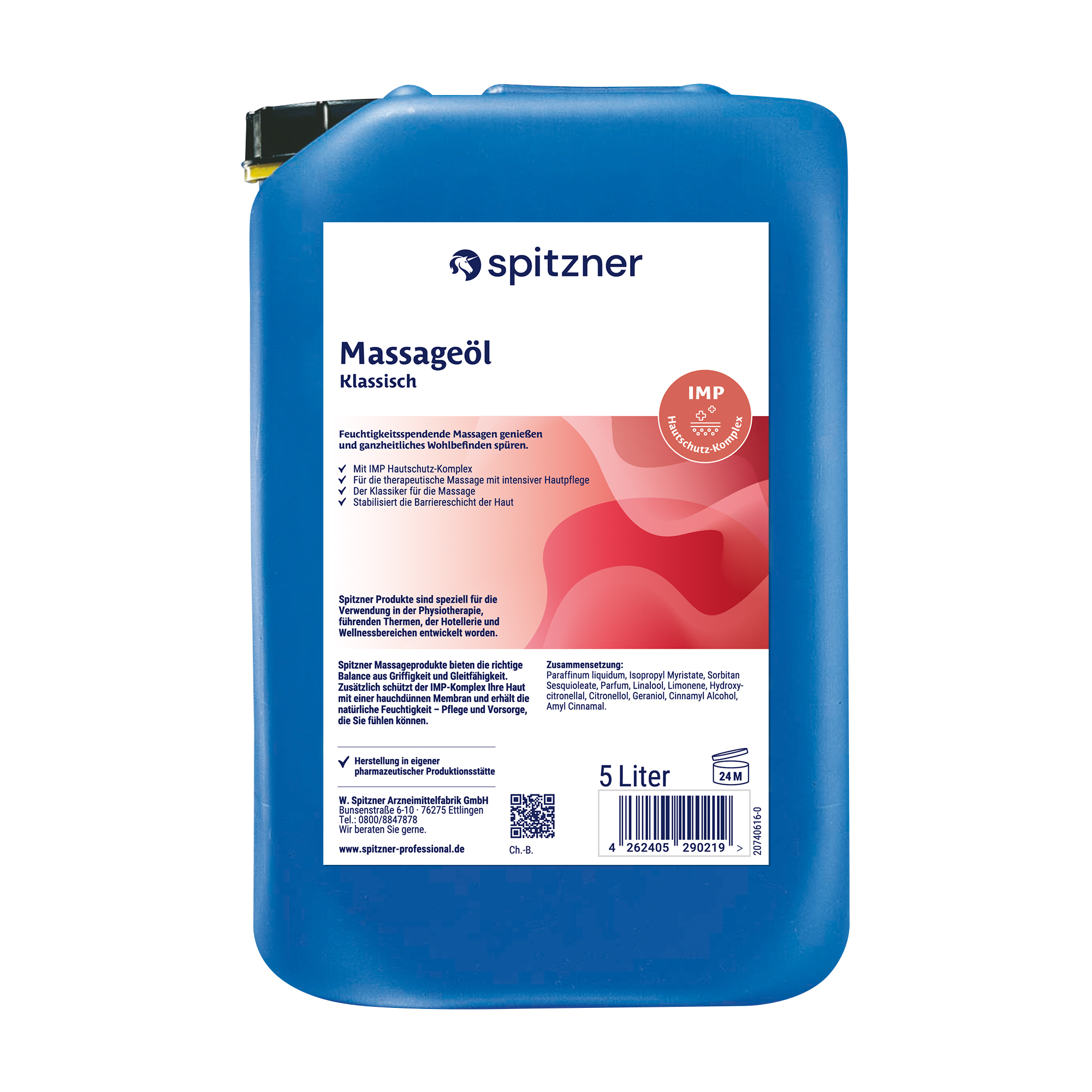Spitzner® Massageöl, 5 Liter Spitzner® Massageöl, 5 Liter