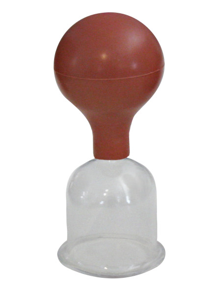 Schröpfglas mit Gummiball 5,5 cm
