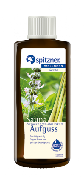 Spitzner® Saunaaufguss Zitronengras-Basilikum 190ml