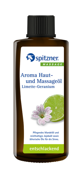 Spitzner® Aroma Haut- und Massageöl, Limette-Geranium