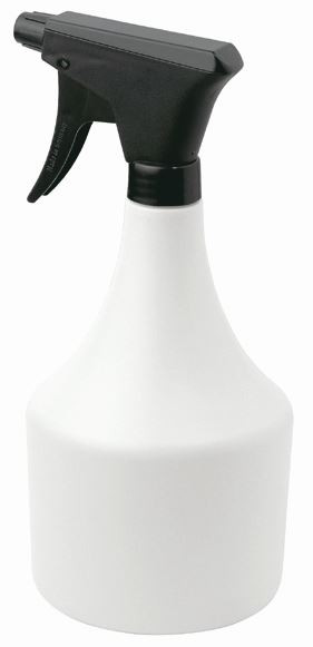 Sprühflasche weiß 1 Liter mit robustem Sprühkopf