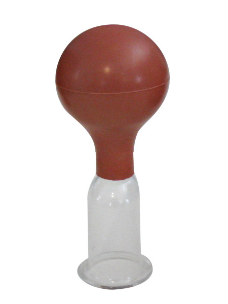 Schröpfglas mit Gummiball 2,5 cm