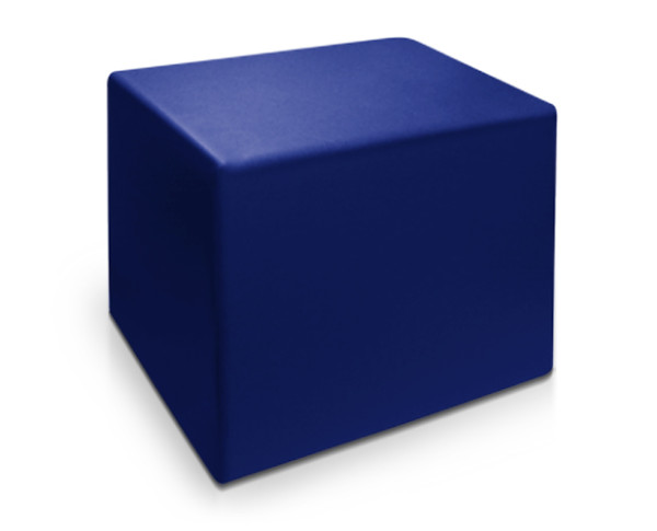 Lagerungswürfel 50x50x50 cm blau Kunstleder