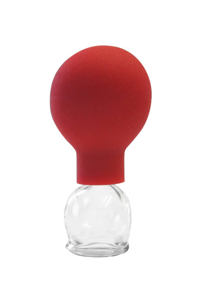 Schröpfglas mit Gummiball 1,5 cm