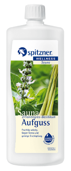 Spitzner® Saunaaufguss Zitronengras-Basilikum 1 L