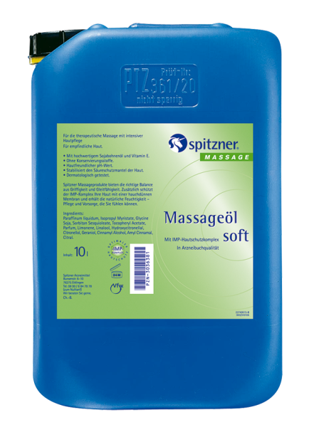 Spitzner® Massageöl soft, 10 Liter