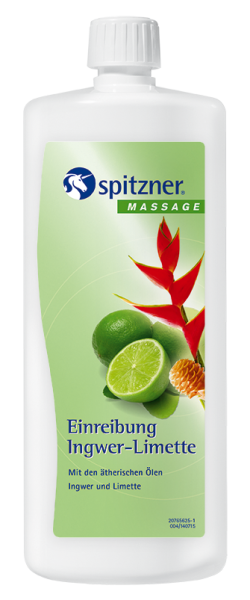 Spitzner® Einreibung, Ingwer-Limette, 1 Liter