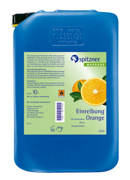 Spitzner® Einreibung, Orange, 10 Liter